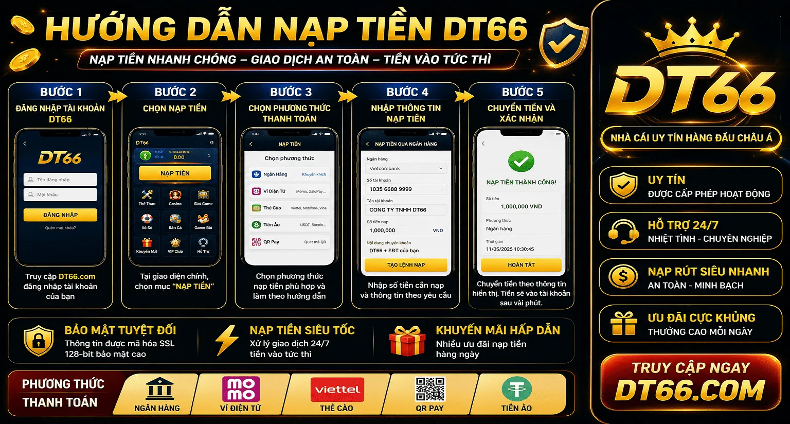 nạp tiền dt66